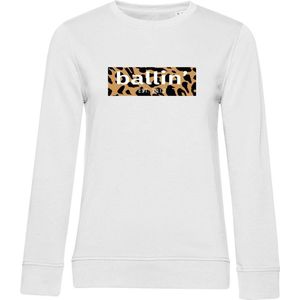 Ballin Est. 2013 - Dames Sweaters Panter Block - Wit - Katoen