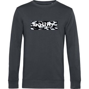 Ballin Est. 2013 - Camo Block Sweater - Donkergrijs - Biologisch Katoen, Gerecycled Polyester