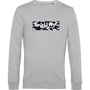 Ballin Est. 2013 - Camo Block Sweater - Donkergrijs - Biologisch Katoen, Gerecycled Polyester