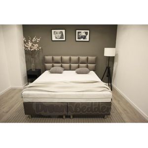 Boxspring 140x200 Valencia Incl. Pocketvering 7-zones matras ca. 25cm Dik