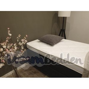 Hotel boxspring 70x200 Carlton ( Zonder Hoofdbord ) 1 pers. incl. Tencel HR55 koudschuim topper