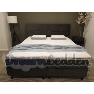 Boxspring Orlando 120x210 Twijfelaar incl 7-Zones HR45 koudschuim Matrassen & Hotel Topper HR 45 Koudschuim 10cm dik.