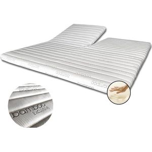 Splittopper 180x220 Traagschuim Nasa Bamboo Exclusive  Anti Allergie Orthopedisch SOFT Ca. 8cm dik