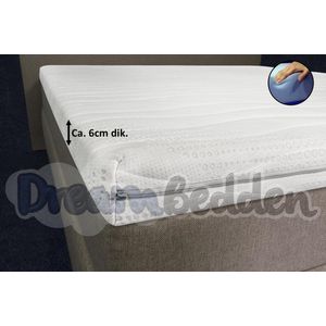 Topper Koudschuim 100x210 HR45 6 cm Dik met Cool & Fresh hoes