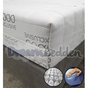 Matras 130x200 HR55 Koudschuim 9-zones pocketvering Bamboo Exclusive Ca. 21cm Dik