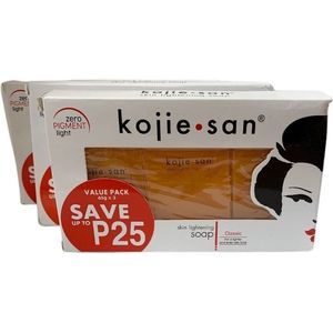 Kojie San huidverlichtende zeep 3 x 65 gram, nu 3 halen = 2 betalen