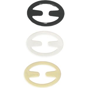 3 BMT BH clips set van 3 - wit, zwart en lichtbruin