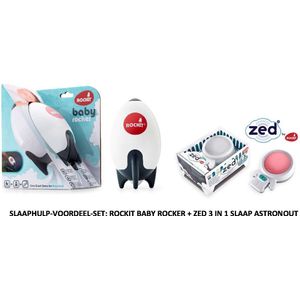 SLAAPHULP - VOORDEELSET | ROCKIT BABY ROCKER  +  ZED 3 IN 1 SLAAP ASTRONAUT | SLAAPTRAINER