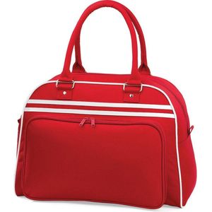 Bagbase Retro bowlingtas, Kleur Rood/Wit (Classic Red/White)
