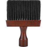 Double F - Barbier Bruin/Zwarte Nekkwast - Nekborstel - Groot