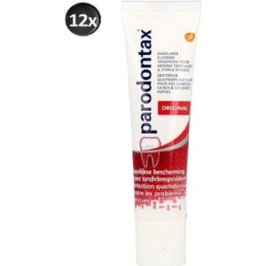 Parodontax Tandpasta Fluoride Mini - Voordeelverpakking 12x20ml (Oude Formule)