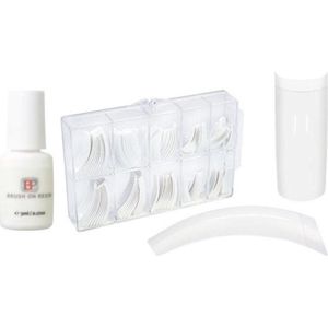 Nageltips 100 stuks Wit + 5 ml nagellijm - Acrylnagels - Nepnagels - Kunstnagels pakket