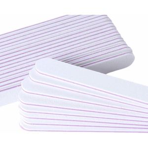 Nagelvijl Wit Recht 100/180 GIT - Grof / Zachte vijl - High Quality - Professionele markt