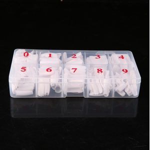 Nageltips Set - 500 Stuks French Manicure Wit in Stevige Tipbox - Tips voor Acryl Nagels & Gelnagels - Hoge Kwaliteit - Professionele Markt