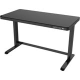 Euroseats Elektrisch Verstelbaar Bureau - Thuiswerkplek - 120x60 cm - Glas Zwart