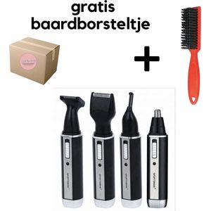 Sportsman Neushaartrimmer - Neustrimmer Mannen - 4 in 1 Multifunctionele Trimmer - Geschikt voor het Trimmen van Neus/Oor/Wenkbrauw en Baardhaar