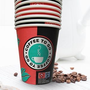 Kartonnen bekers Coffee to go 200ml 8oz 1.000st. Papieren bekers koffie