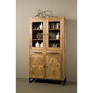 Tower Living vitrinekast Mascio 104x45x195 cm teak