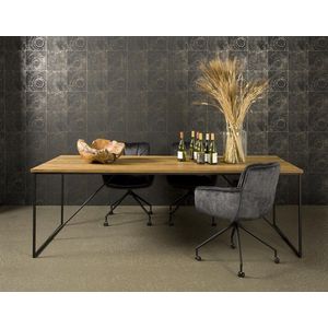 Tower Living eettafel Felino 220x100x77 cm teak