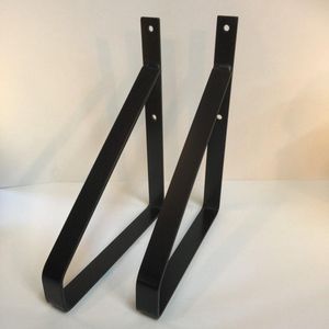Stalen Plankdragers set 2 zwart 30cm