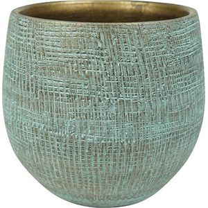 Ter Steege Bloempot Turquoise D 22 cm H 22 cm