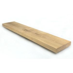 Massief eiken plank recht 120 x 20 cm - eikenhouten plank