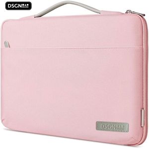 DSGN FOAM - Laptophoes 13 inch - Apple MacBook Air Pro 13.3-14 inch - Laptoptas - Laptop Sleeve Hoes Case - Handvat - Waterdicht - Extra Vak - Roze