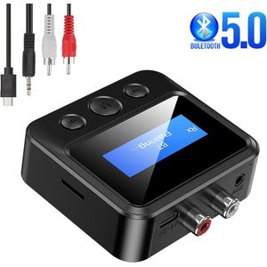 Bluetoolz - BT-C39S CE - Bluetooth Zender/Ontvanger - 10m Bereik - USB-C Voeding - OLED Display
