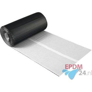 Aluminium loodvervanger zelfklevend 30 cm x 5 meter - zwart 3D