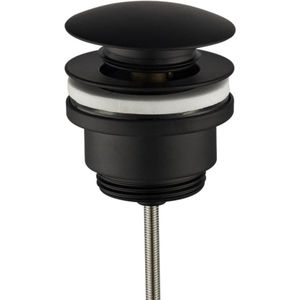 Luxe click waste afvoerplug 1¼"" mat zwart