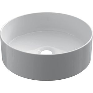 Keramische ronde opbouw waskom Cylindrico ø36cm wit