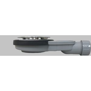 Extra Plat Douchebak Sifon Slim - Inbouwhoogte 40mm - Incl. Afdekplaat & Zeefje Voor Gatmaat 90mm