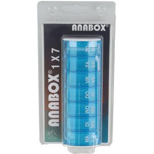 Anabox pildoos 1x7 dagen blauw 1 stuks