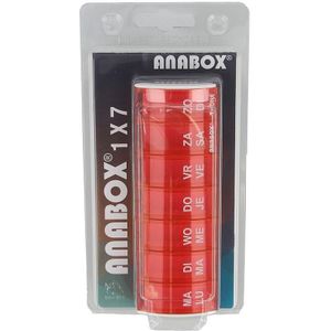 Anabox - Pillendoos Week - Roze - Compact - 7 Vakjes