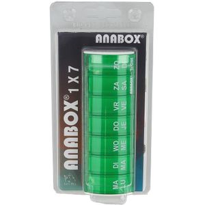 Anabox pildoos 1x7 dagen groen 1 stuks