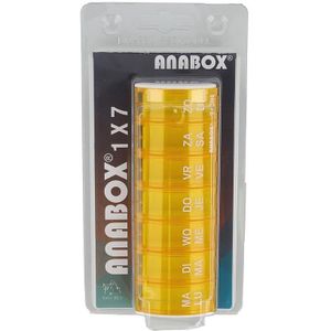 Anabox pildoos 1x7 dagen oranje 1 stuks