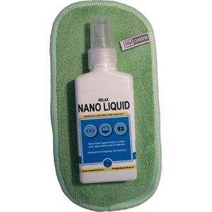 Brillen doek - Telefoon doekje - Nanodoekje - Bril schoonmaken - telefoon schoonmaken - Anti Condens - Brillenspray - Microvezeldoekje - Nano Liquid - Nano Spray – Reiniger – Groen doekje + flesje