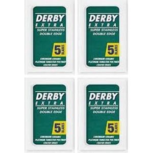 Derby Blades Set - Double Edge Blades Shavette Mesjes - Extra Blue - Extra - Premium - voor Shavette of Safety Razor