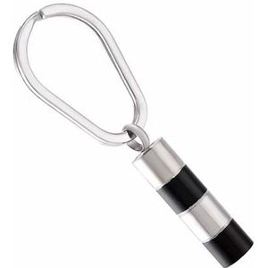 As-sleutelhanger Dieren Buisje Zilverkleur-Zwart