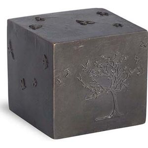 Bronzen Mini Levensboom Urn - 0.05 Liter - Dieren - Handgemaakt