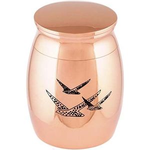 Urnwebshop - Micro Dieren Urntje - Rosekleurig - Messing - 0.01 Liter