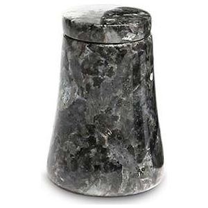 Granieten Mini Dieren Urn Vaas, Taps met Deksel - Labrador-Blue (0.03 liter)