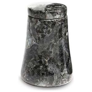 Granieten Mini Urn Vaas, Taps met Deksel - Labrador-Blue (0.03 liter)