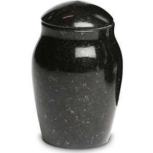Granieten Mini Dieren Urn Vaas, Rond met Deksel - Marlin (0.1 liter)