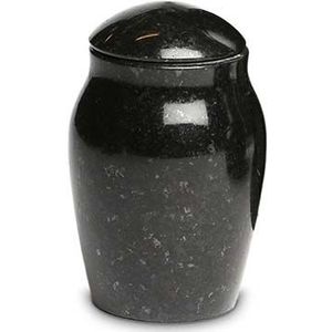 Granieten Mini Urn Vaas, Rond met Deksel - Marlin (0.1 liter)