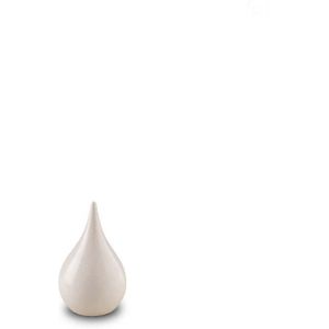 Kleine keramische Unica Urn Hoogglans Wit (0.9 liter)
