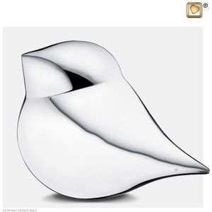 Grote Glimzilveren Soulbird Urn - Man (3.5 liter)