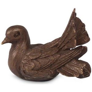 Bronzen Mini Urn - Duifje - 0.05 Liter - Voor Binnen en Buitengebruik