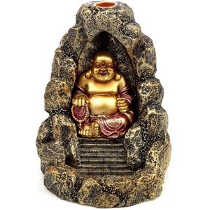 Happy Boeddha Cave Urn, Backflow Wierookhouder (0.5 l.)