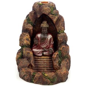 Boeddha Cave Dieren Urn, Backflow Wierookhouder (0.5 l.)